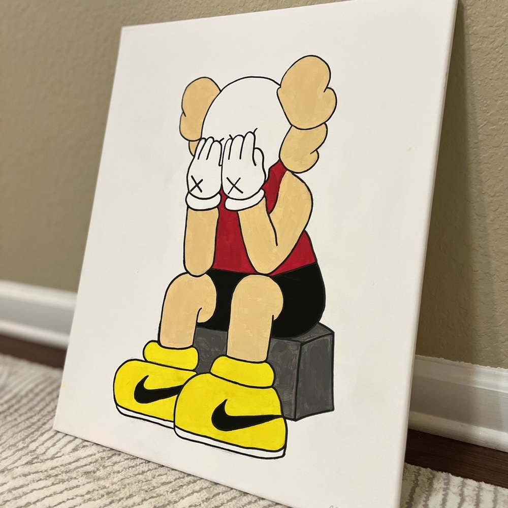 KAWS PAINTING| 11x14 canvas wall art
